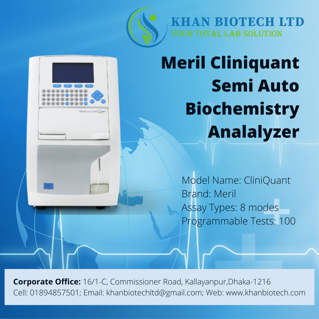 Meril CLINIQUANT Semi Auto Biochemistry Analyzer